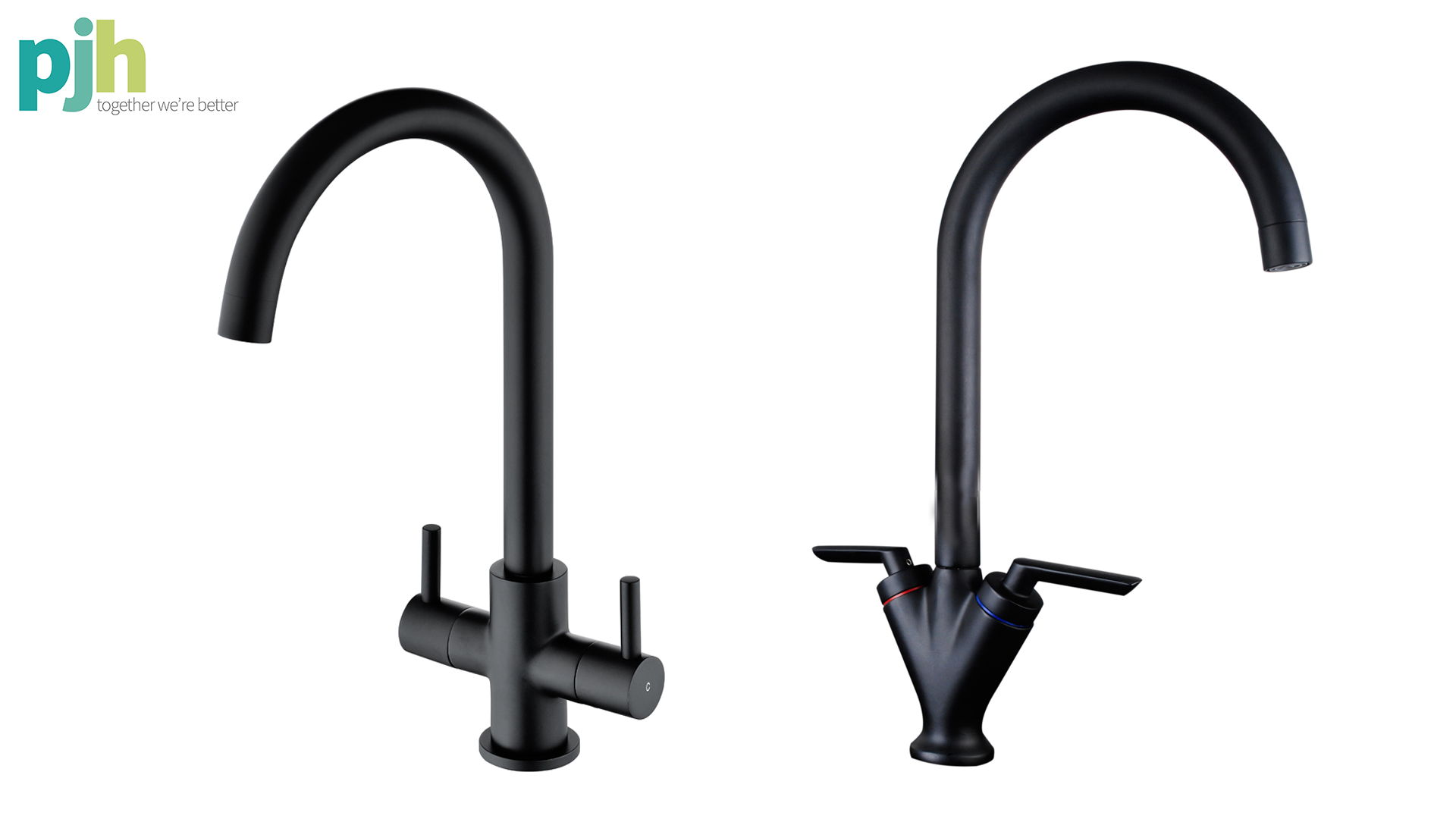 Prima Extends Matt Black Kitchen Tapware range NMBS